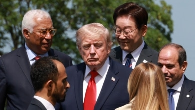 Un G7 de 'resaca' y sin Melania: las mejores imágenes de Trump y los líderes mundiales en la cumbre de Évian