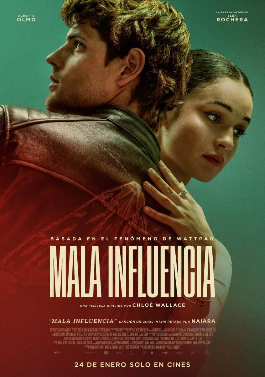 Cartel promocional de Mala Influencia (2025)