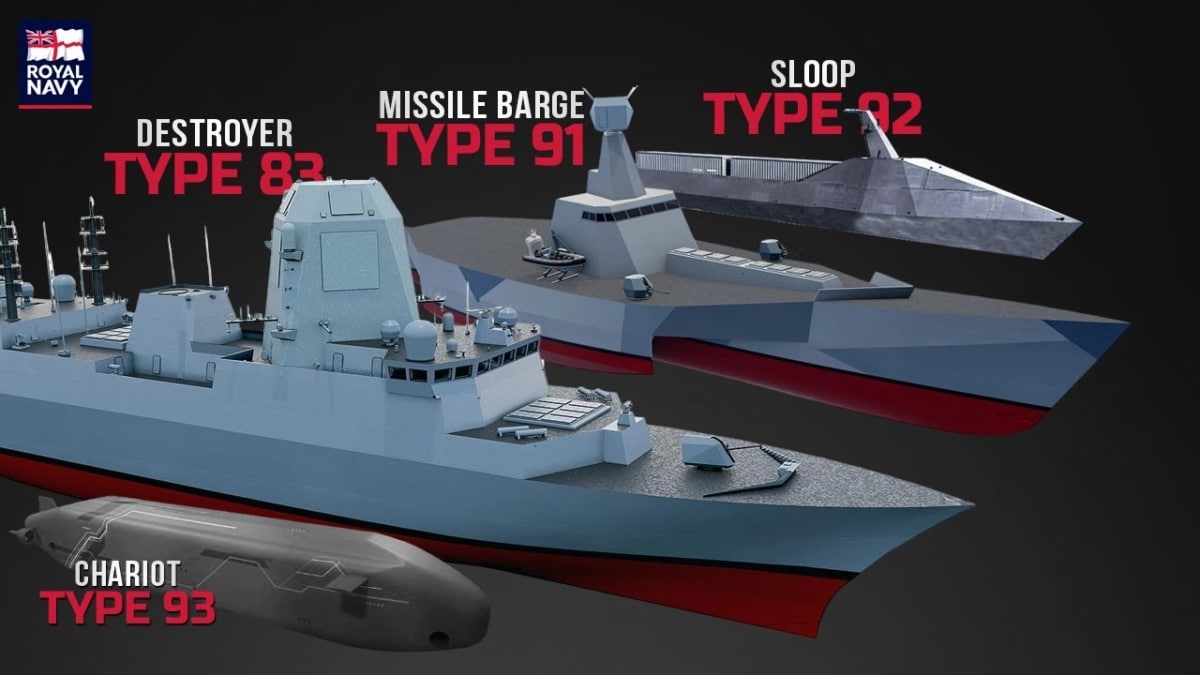 Concepto 3D de los nuevos barcos de la Royal Navy