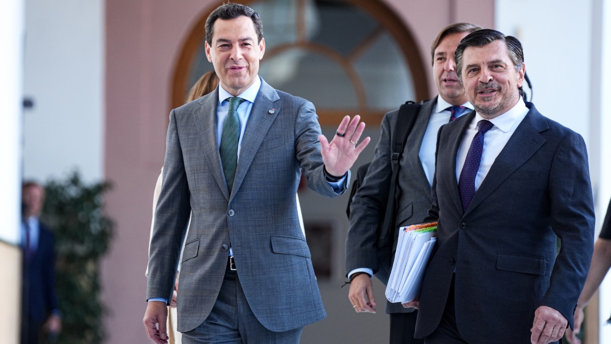 El presidente en funciones de la Junta y candidato del PP a la reelección, Juanma Moreno
