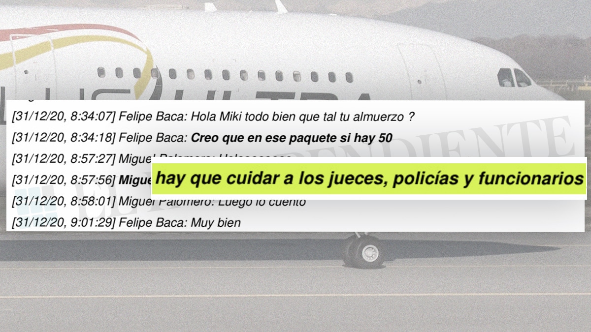 Conversación intervenida entre el empresario peruano Felipe Baca y su abogado Miguel Palomero.