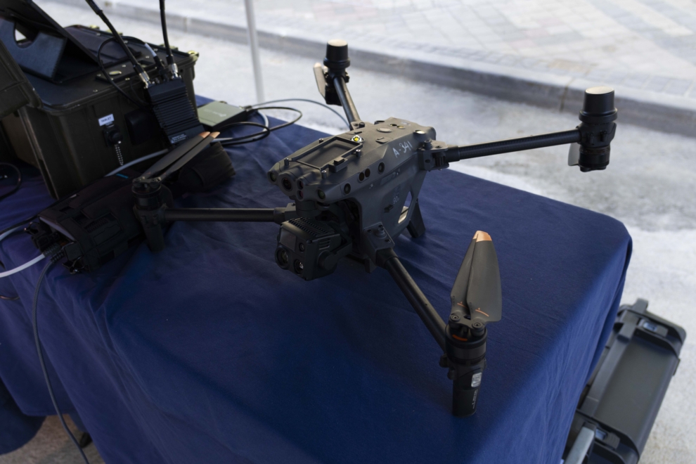 Uno de los drones que formarán parte del dispositivo para la visita del papa León XIV