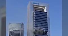 Controlado el incendio en un cuarto técnico cercano a la planta 23 de la Torre Moeve