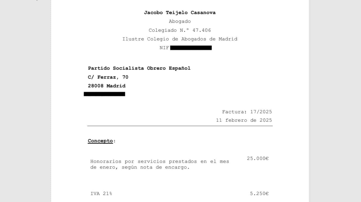 El PSOE contrató al abogado de las cloacas por 25.000 euros al mes