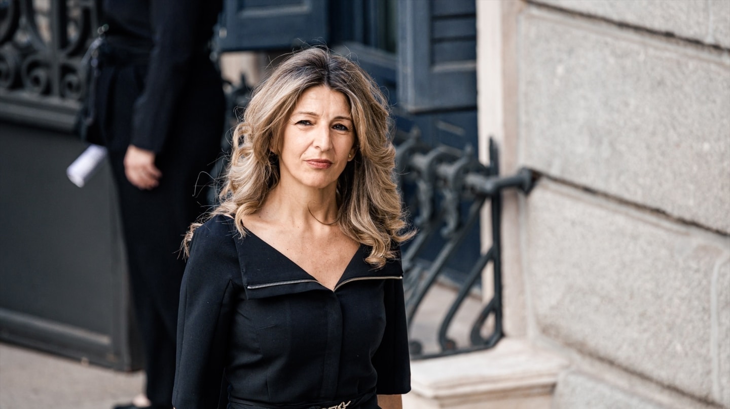 La vicepresidenta segunda y ministra de Trabajo, Yolanda Díaz, en el Congreso de los Diputados