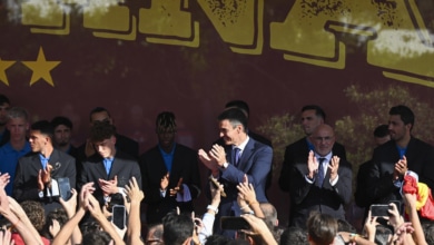 Sánchez, a la selección: "¿Por qué no soñar con ganar el Mundial 2030 en España? No hay dos sin tres"