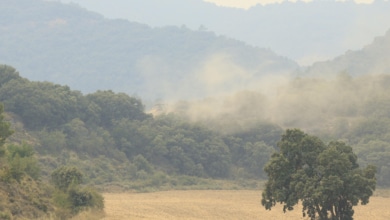 El incendio de Orés mantiene varios frentes activos tras arrasar unas 14.000 hectáreas