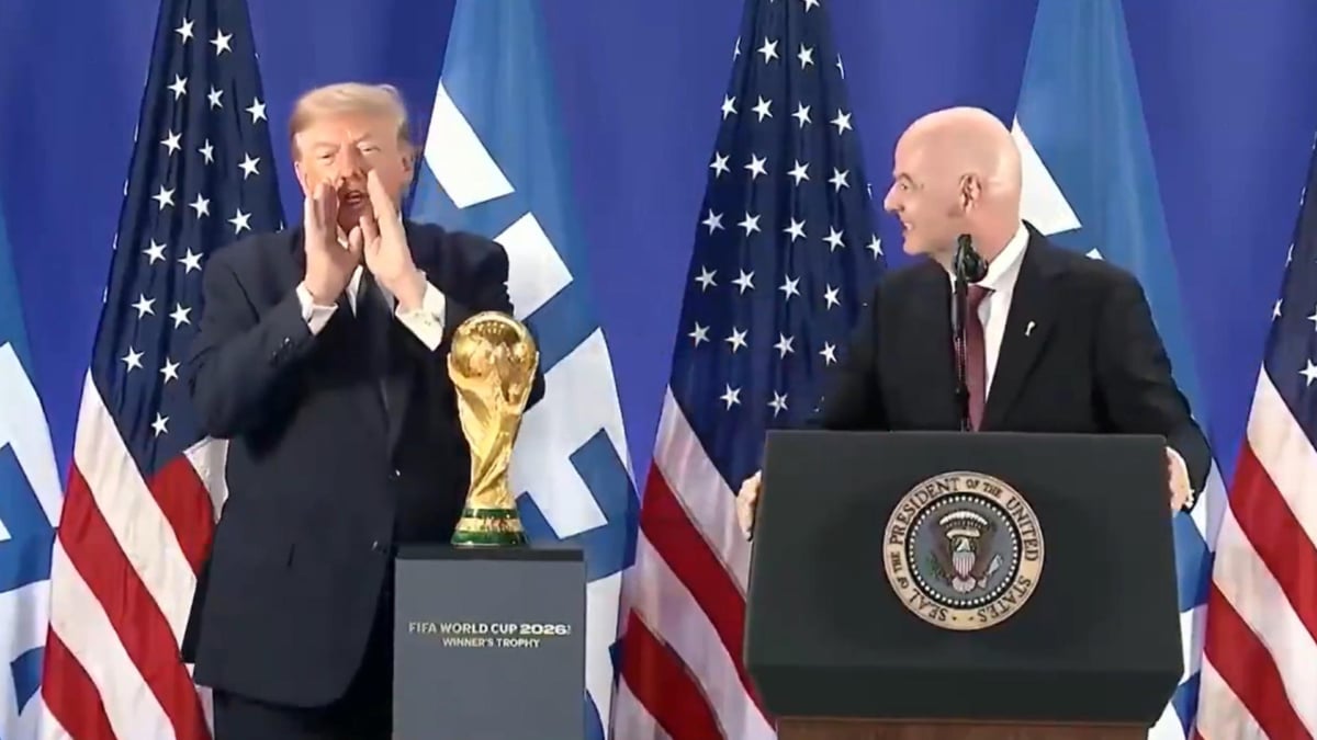 Donald Trump y Gianni Infantino, en Nueva York antes de la final del Mundial.