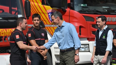 Gobierno y Junta elogian la "cooperación" y "unidad" frente al incendio de Almería y Sánchez avisa: "La emergencia climática mata"