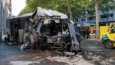 Una conductora novel iba al volante en el accidente de Lleida que deja 46 heridos