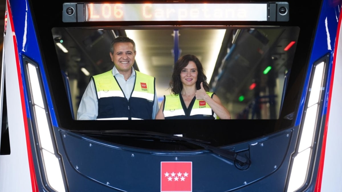 Isabel Díaz Ayuso presenta los nuevos trenes automáticos de la Comunidad de Madrid