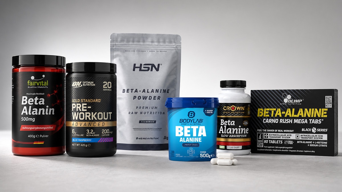 Compara las mejores marcas de Beta Alanina: precio por gramo, pureza y certificaciones de calidad