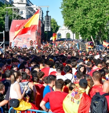 Imagen de la celebración de la Euro 2024 en Madrid