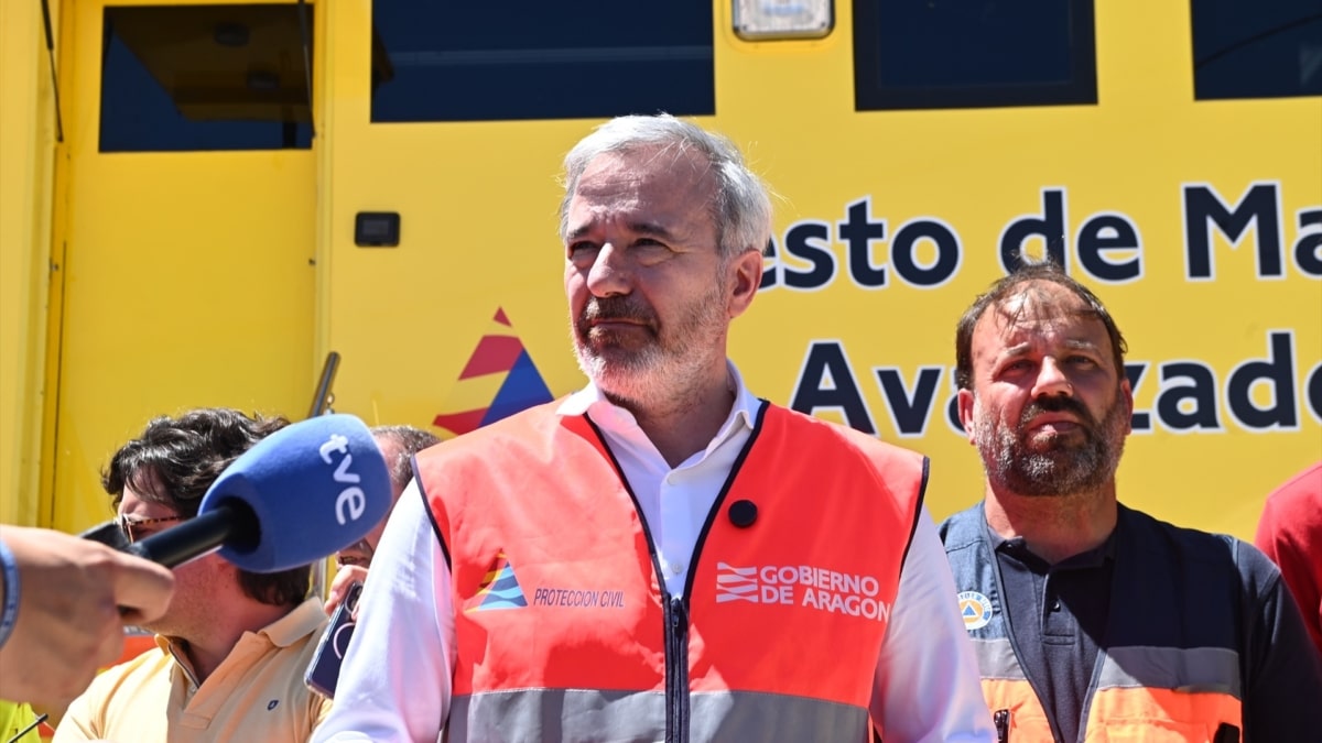 El incendio de Loporzano (Huesca), que ha afectado a 245 hectáreas, se encuentra extinguido