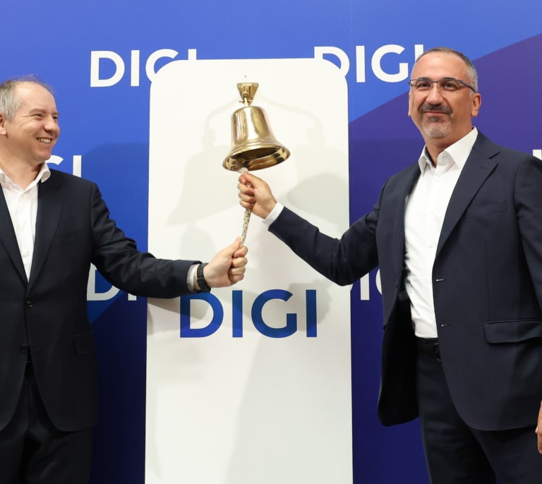 Digi se estrena en bolsa con una subida del 7%