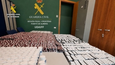 Intervenidos más de 172.000 comprimidos psicotrópicos ocultos en un doble fondo de un vehículo que iba camino a Marruecos