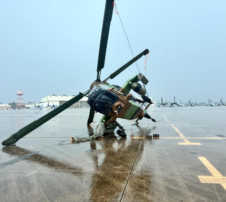 El Ejército de Tierra 'pierde' el 11% de su flota de helicópteros Tigre en un incidente por el mal tiempo