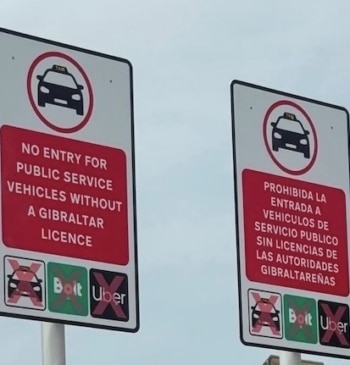 Gibraltar multa por primera vez a un taxi español por prestar servicio [...]