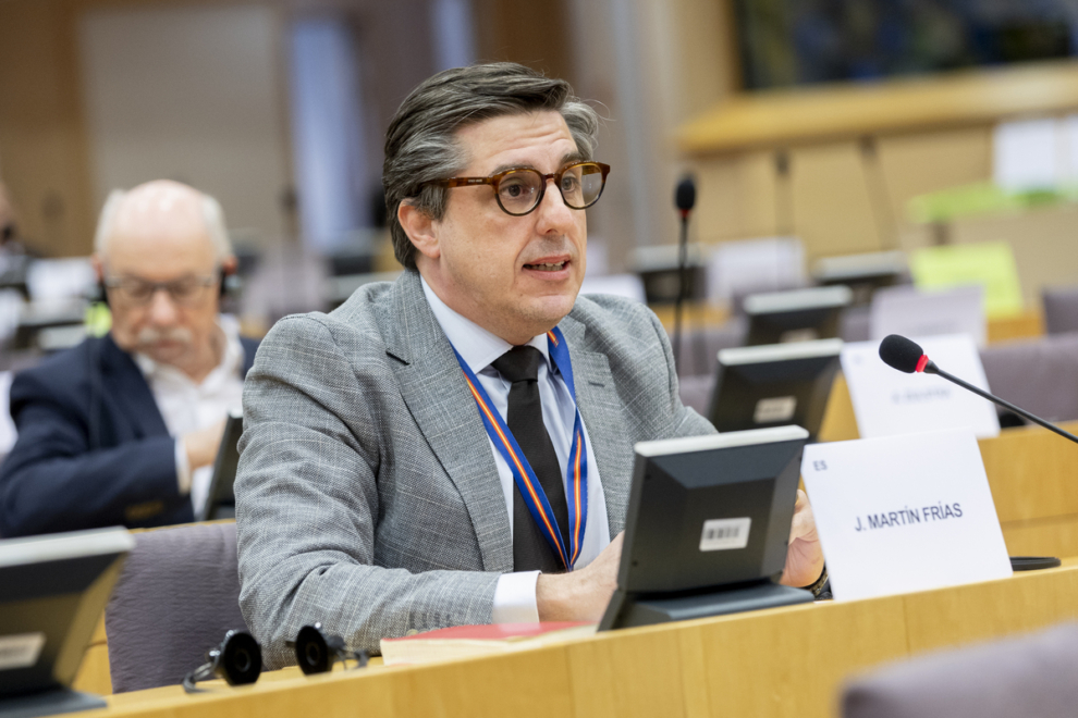 El eurodiputado de Vox y director de Disenso, Jorge Martín Frías