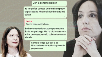 Los 'whatsapps' de Leire Díez confirman que habló con la directora de la Guardia Civil sobre la trama de hidrocarburos