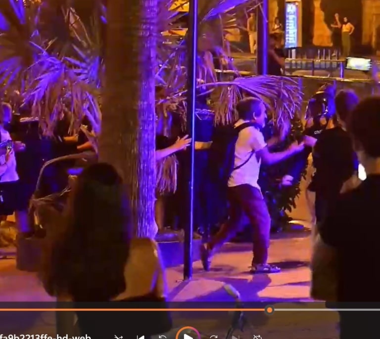 A porrazos y con pelotas de goma: así acabó la manifestación contra el turismo en Palma