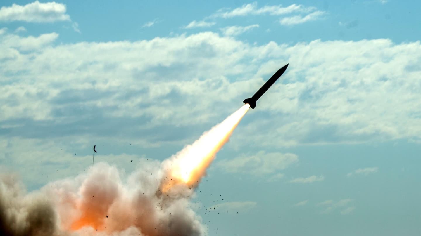 Un misil Patriot durante unas maniobras militares en Australia, en 2021.
