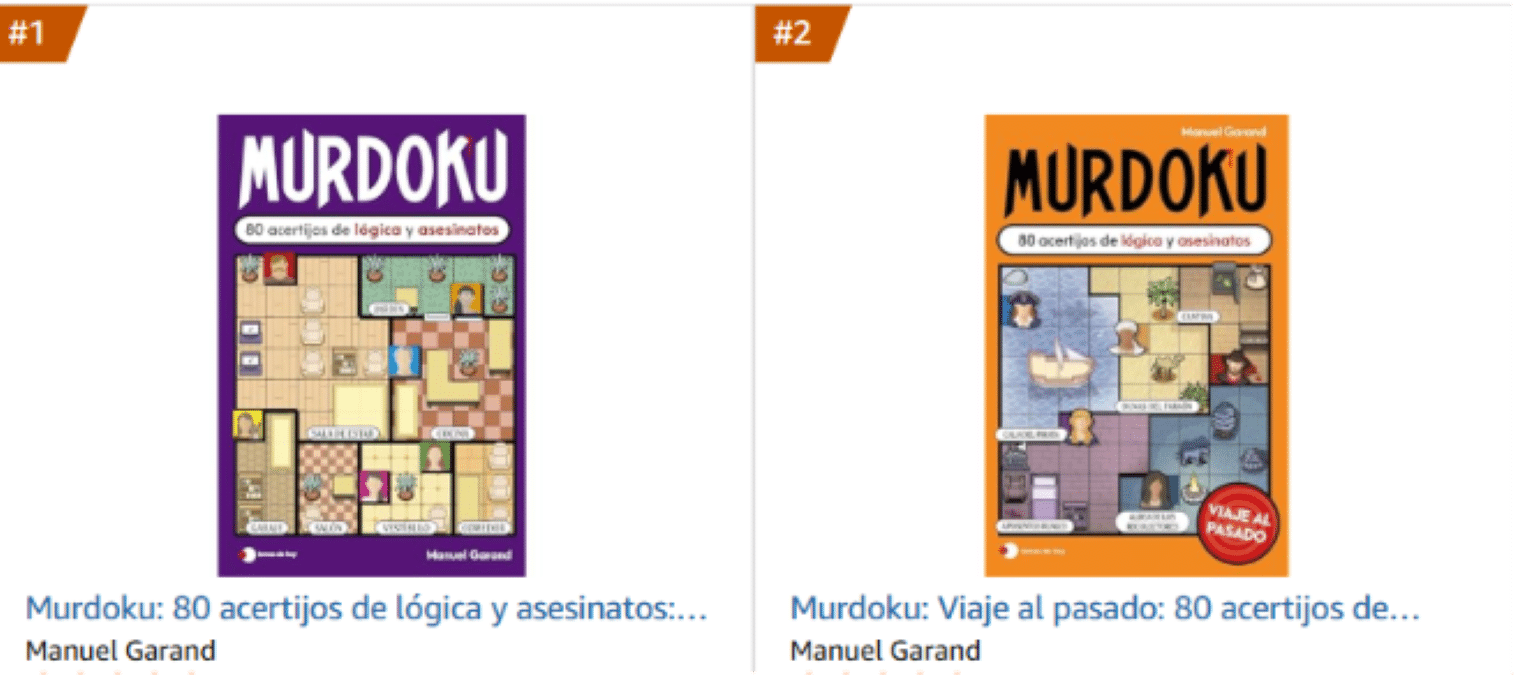 Dos versiones de 'Murdoku', entre los libros más vendidos en Amazon actualmente