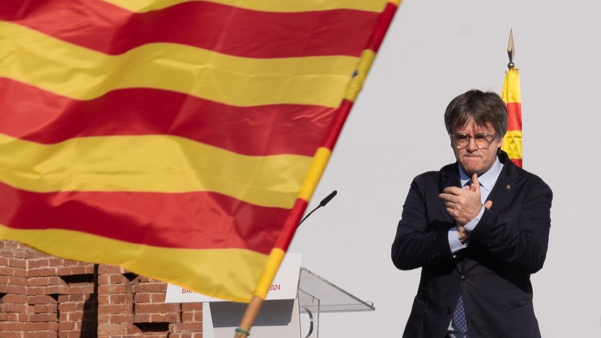 Carles Puigdemont, en su regreso a Barcelona en 2024.