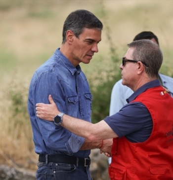 Sánchez elogia a Page por tomarse en serio la "emergencia climática"
