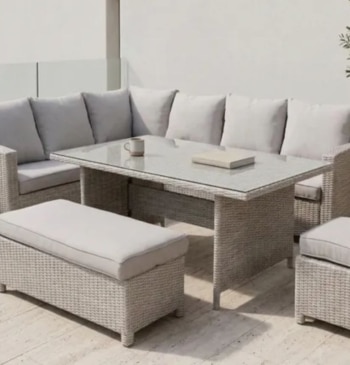 Convierte tu terraza en un salón de lujo para 9 personas