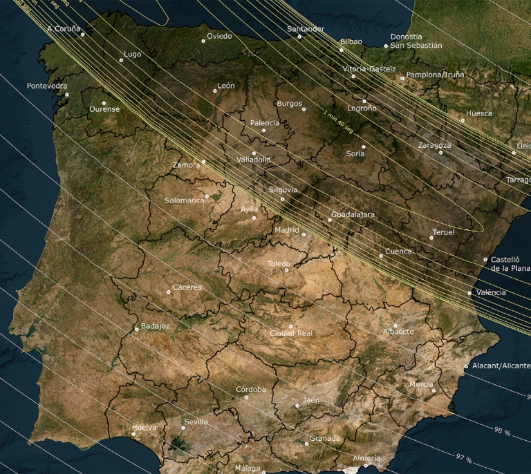 El eclipse que pondrá a prueba la logística de España: "Se esperan más de diez millones de desplazamientos"