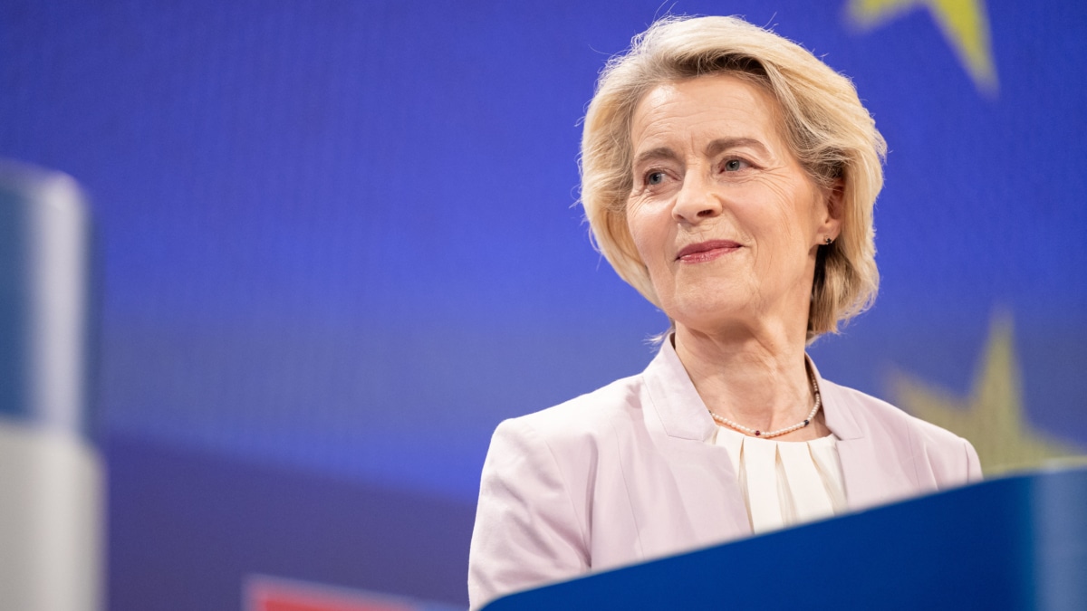La presidenta de la Comisión Europea, Ursula von der Leyen