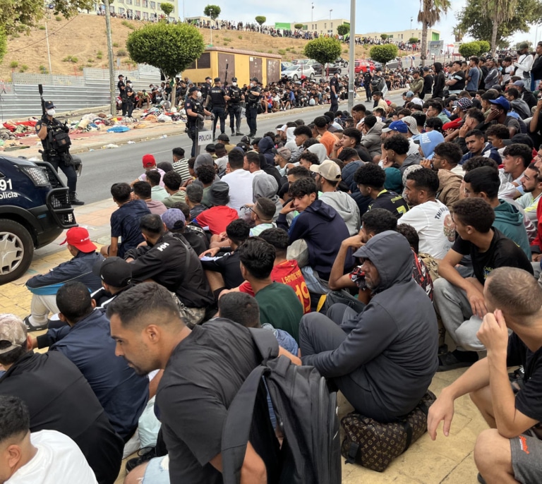 La Policía atribuye a las autoridades de Marruecos la planificación de la entrada masiva de migrantes en Ceuta