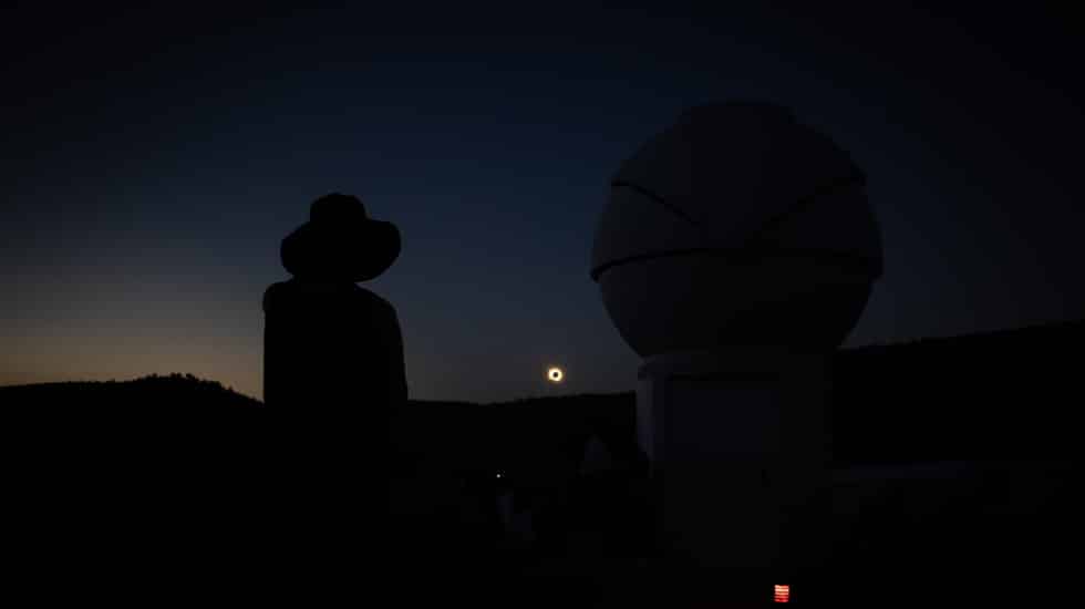 En el 'epicentro' del eclipse que ha oscurecido España