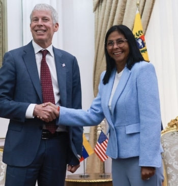 Delcy Rodríguez agradece "altamente" a Trump el "histórico acuerdo" petrolero