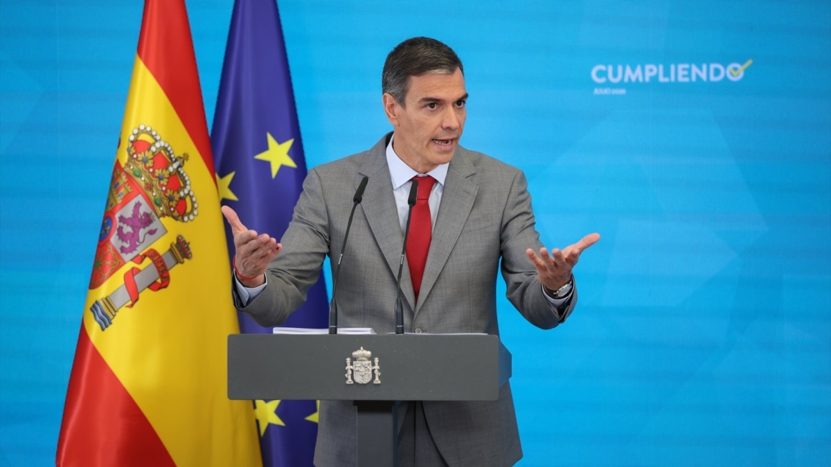 Pedro Sánchez en una comparecencia el pasado 28 de julio de 2026