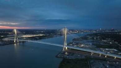 ACS inaugura el puente atirantado más largo de Norteamérica entre Estados Unidos y Canadá tras ocho años de obras