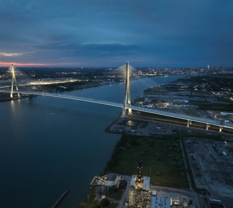 ACS inaugura el puente atirantado más largo de Norteamérica entre Estados Unidos y Canadá tras ocho años de obras