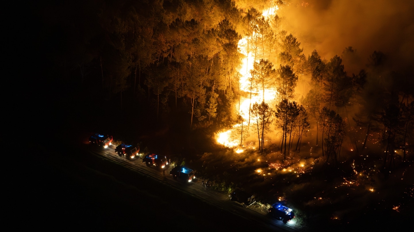 Incendio en suroeste de Francia, a 29 de julio de 2026.
