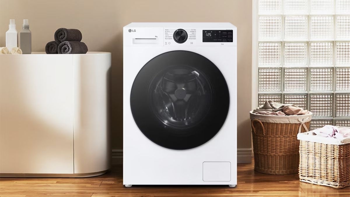 lavadora inteligente AI Direct Drive de LG