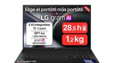 ¿Buscas un portátil grande para trabajar y llevarlo a todas partes? Este LG gram apuesta por ligereza y potencia
