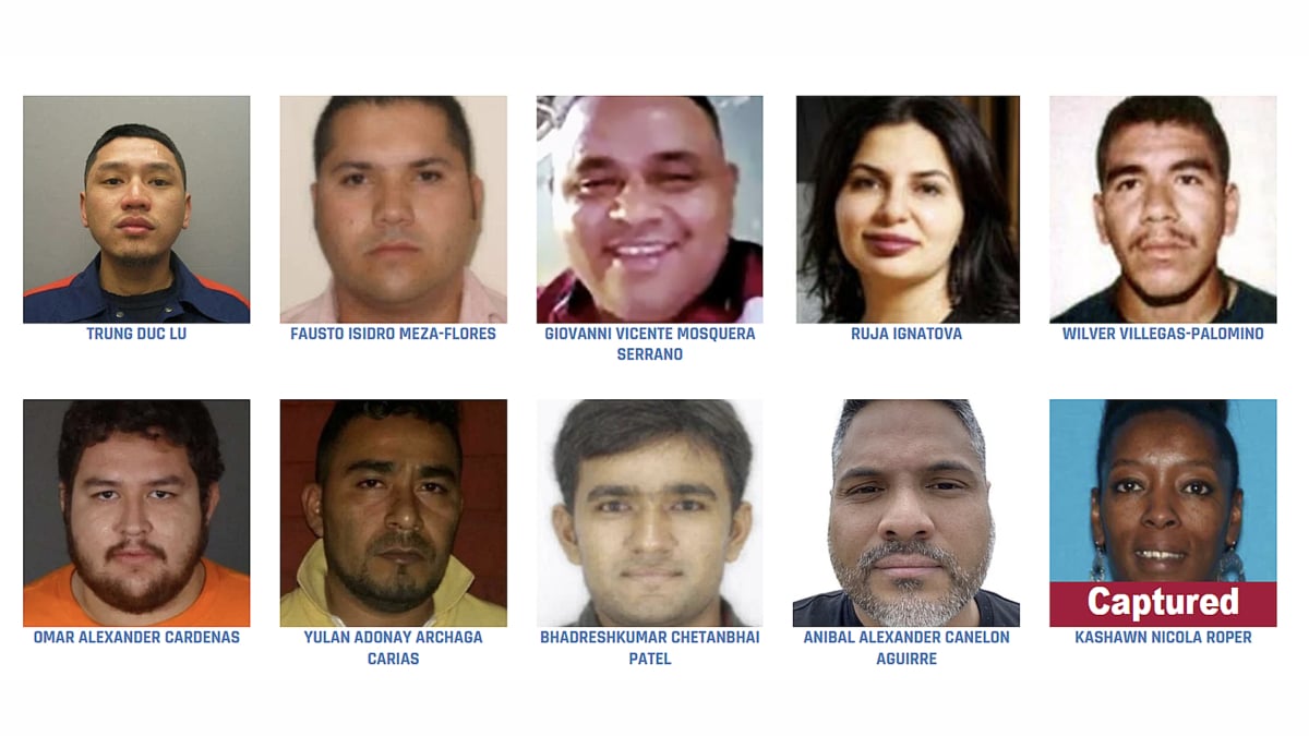 Los diez fugitivos más buscados