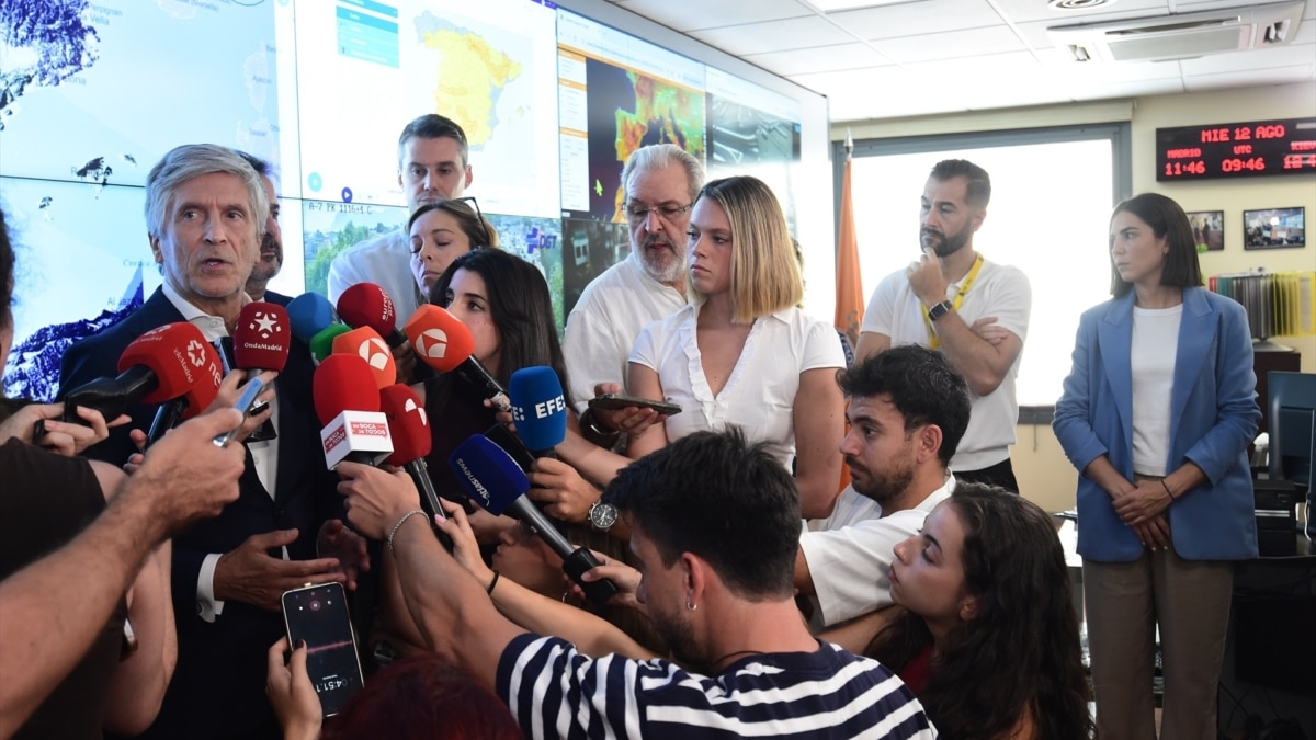Fernando Grande-marlaska atiuende a los medios de comunicación este miércoles