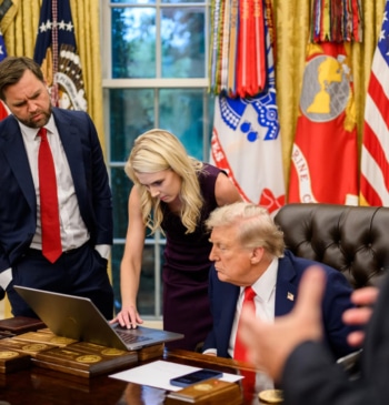 Natalie Harp, la devota asesora que no se despega de Trump: "Eres [...]