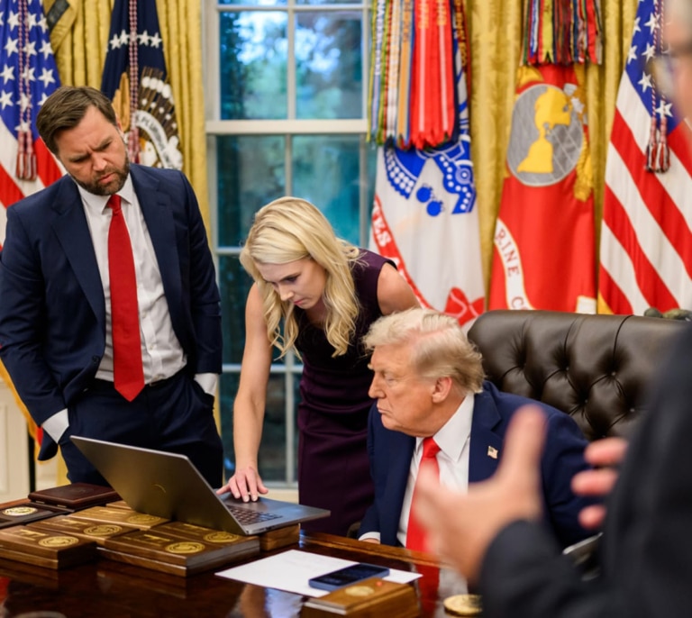 Natalie Harp, la devota asesora que no se despega de Trump: "Eres todo lo que me importa"