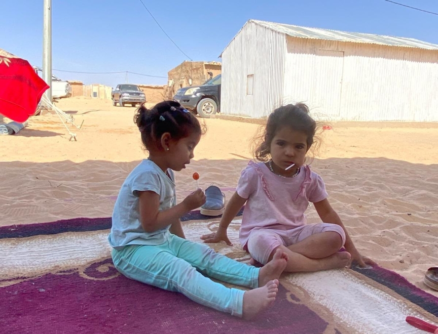 Niñas en los campamentos saharauis