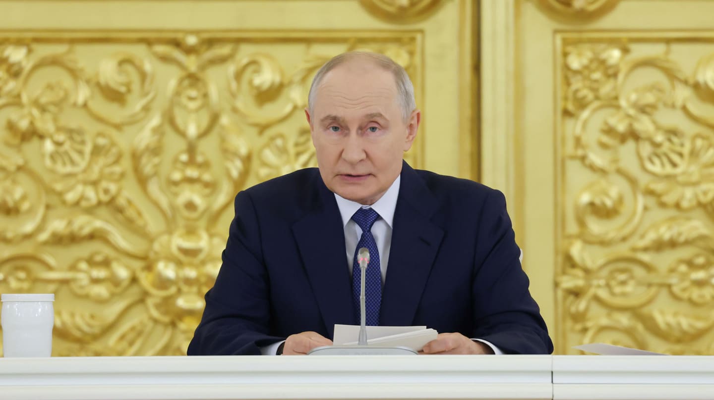 El presidente de Rusia, Vladímir Putin, durante una reunión en el Kremlin de Moscú.
