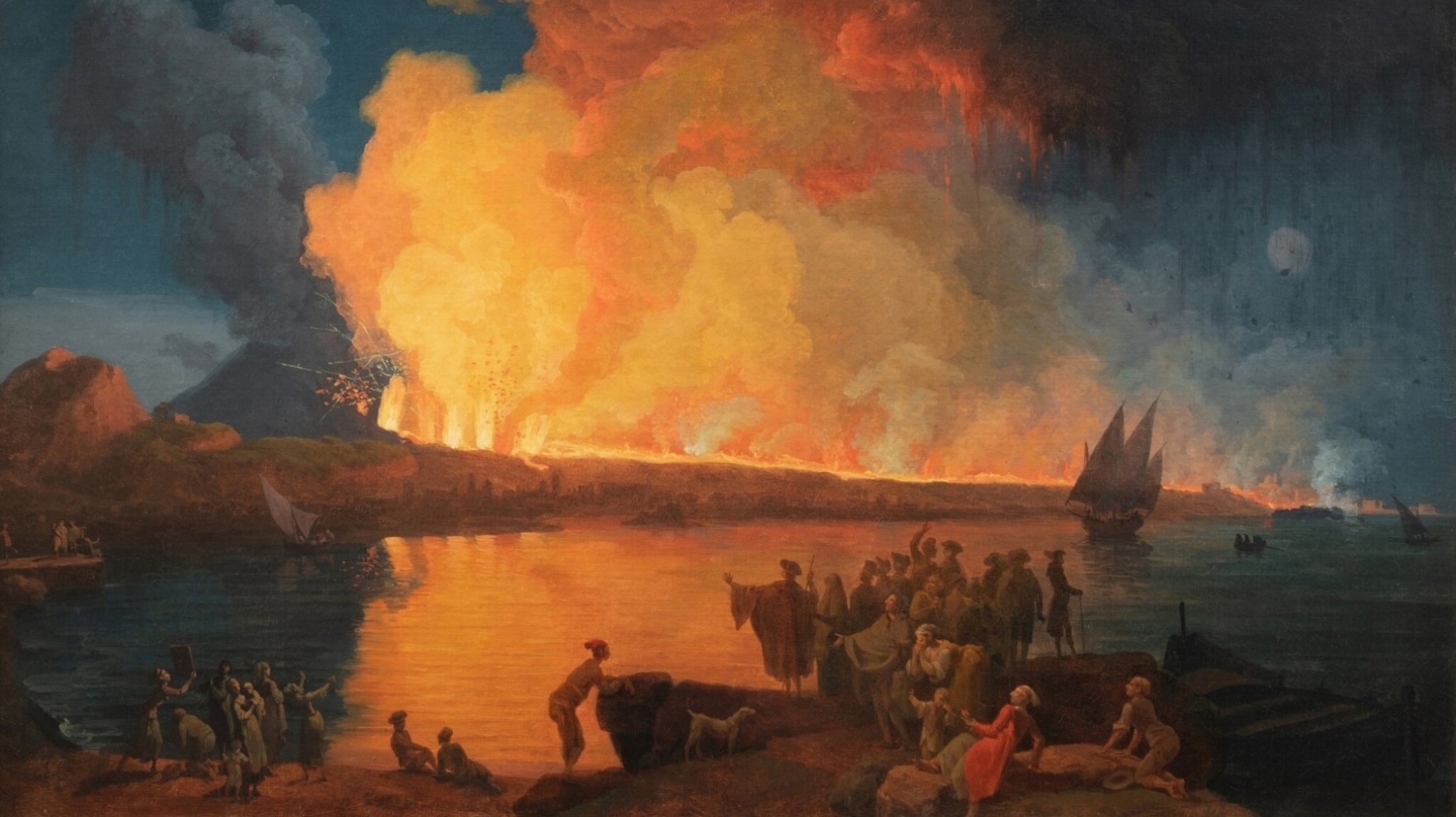 Pierre-Jacques Volaire. La erupción del Vesubio, 15 de junio de 1794