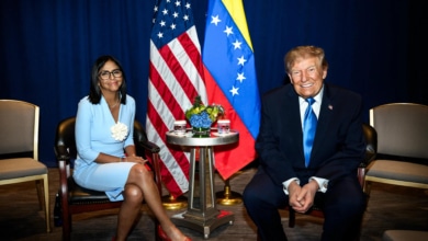 Delcy Rodríguez agradece el "respaldo" de Trump tras su reunión en Nueva York