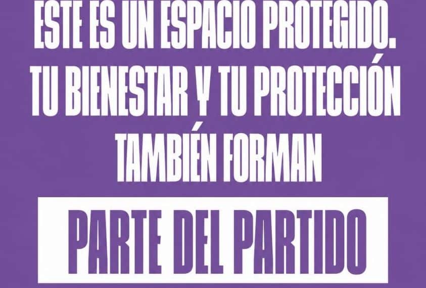 Detalle del cartel empleado por los clubes